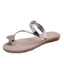 Plus Size Women's Shoes 41-43 Beach Sandals Women Outdoor Wear Summer Rhinestone Set Toe Flats