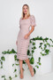 Ladies Elegant Fashion Lace Short Sleeve Maxi Dress