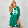 Women Letter Print with hood Dress