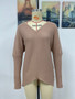 Winter Solid Color Sweater Women's Knitting Shirt Fashion Women's Long Sleeve V Neck Top Sweater