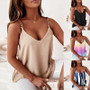 Women Summer Sexy Metal Straps Vest