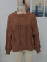 Autumn Winter Sweater Solid Color Loose Plus Size Round Neck Knitting Sweater Women