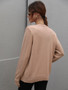 Pullover sweater women loose solid color knitting shirt fashion fringed sweater women