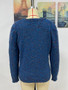 Sweater pullover solid color Chic Round Neck knitting sweater women