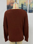 Fall/Winter Fashion Long Sleeve Round Neck Knitting Loose Split Pullover Sweater Women