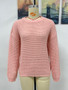 Fall/Winter Basic Round Neck Knitting Shirt Women's Round Neck Versatile Loose Sweater Women