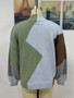 Fall/Winter Loose Colorblock Round Neck Knitting Shirt Women's Pullover Sweater