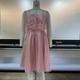 Spring/Summer Women clothes dress Sexy Low Back Strapless Tutu mesh dress