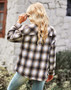 plaid shirt autumn and winter all-match fashion top