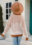 Pre-Fall Round Neck Pullover Long Sleeve Women's Knitting Shirt