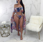 Women Summer Faye Floral Bikini Swimwear 4 Piece set