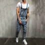 Men'S Denim Bib Suspender Men'S Denim Pant Jumpsuit