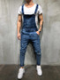 Men'S Denim Bib Suspender Men'S Denim Pant Jumpsuit