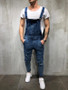 Men'S Denim Bib Suspender Men'S Denim Pant Jumpsuit