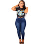 Women Casual Solid Slim Jeans