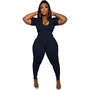 Women's Sexy Zip Pocket Jumpsuit