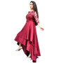 Spring Summer Women Round Neck Solid Color With Lace Mid Sleeve Slim Midi Dress