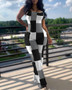 Women's spring and summer fashion print suspenders Jumpsuit
