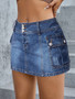 Spring High Waist Slim Sexy Denim Skirt