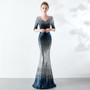 Women's Formal Party Elegant Long Slim Sexy Fishtail Sequins Dress