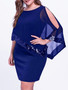 Plus Size Women Irregular Sequin Dress