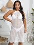 Plus Size Women Sexy Cutout Beach Dress