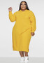 Plus Size Women Loose Solid Hooded Dress