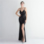 Long Sequins Plus Size Fat Size Beauty Formal Party Evening Dress