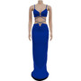 Women's Fashion Solid Color Lace-Up Sleeveless Straps Maxi Dress