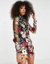 Women Sexy Floral Bodycon Dress