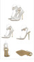 Women Pointed Toe Metal Lock Stiletto Sandals