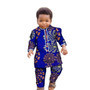 African Ankara Fashion Printed Boys Set Long Sleeve Shirt Pants African Kids Clothes