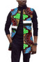 African Print Batik Full Cotton Men's Top