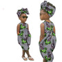 African printed batik full cotton children's clothing Jumpsuit