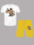 Men's Summer Print T-Shirt Set
