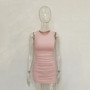 Women Pleated Sleeveless Dress