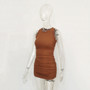 Women Pleated Sleeveless Dress