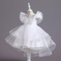 Summer v-neck shawl lacemesh tutu skirt six one piano performance clothing