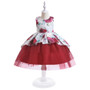 Children's Dresses Puffy Mesh Dress Girls Piano Performance Printed Children's Princess Dress