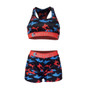 Ladies Spring Summer Style Slim Tank Shorts Printed Two-Piece Set