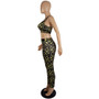 Ladies Spring Summer Style Slim Multicolor Printed Trouser Set