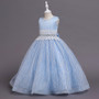 sleeveless children's evening dress girls princess dress flower girl piano costume