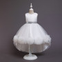 Children's dress princess dress girls flower trailing dress skirt piano performance tutu skirt