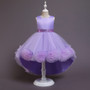 Children's dress princess dress girls flower trailing dress skirt piano performance tutu skirt