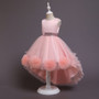 Children's dress princess dress girls flower trailing dress skirt piano performance tutu skirt