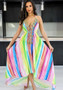 Summer Women's Sexy V-neck halter backless Fashion Casual Maxi Dress