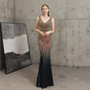 Women Sequined Formal Party Elegant Mermaid Evening Dress