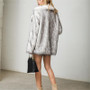 Autumn And Winter Women'S Maxi Fur Jacket  Faux Fur Coat
