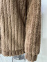 Women'S Fall Winter Ribbed Fleece Cardigan Turndown Collar Jacket