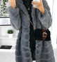 Fur Autumn Winter Faux Fur Long Hooded Fur Coat Women'S Coats